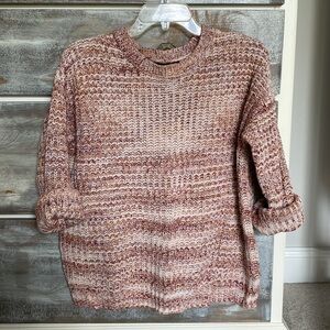 Forever 21 Marbled 3/4 Sleeve Sweater
